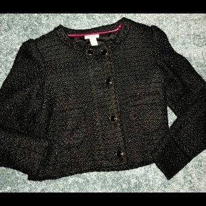 Cropped woven jacket